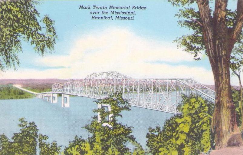 Hannibal, Mark Twain Memorial Bridge (Missouri, USA)