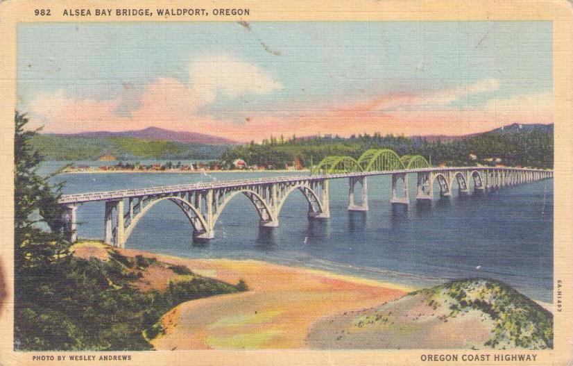 Alsea Bay Bridge, Waldport (Oregon, USA)