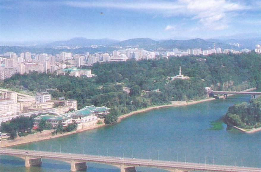 Pyongyang, Ongryu (Okryu) Bridge (DPR Korea)