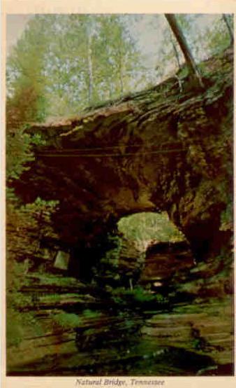 Natural Bridge and cave, Waynesboro (Tennessee)