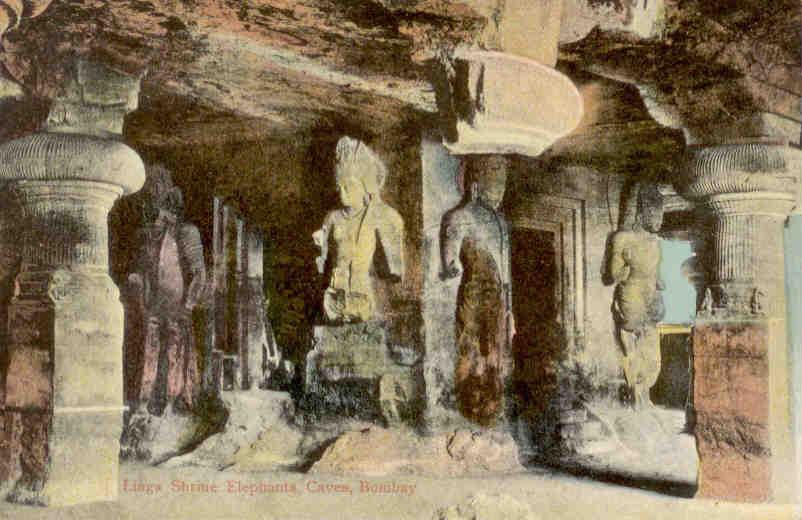 Bombay, Linga Shrine, Elephanta Caves (India)