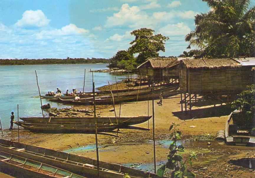 Saint-Laurent-du-Maroni, “Chinatown” on the Maroni River (French Guiana)