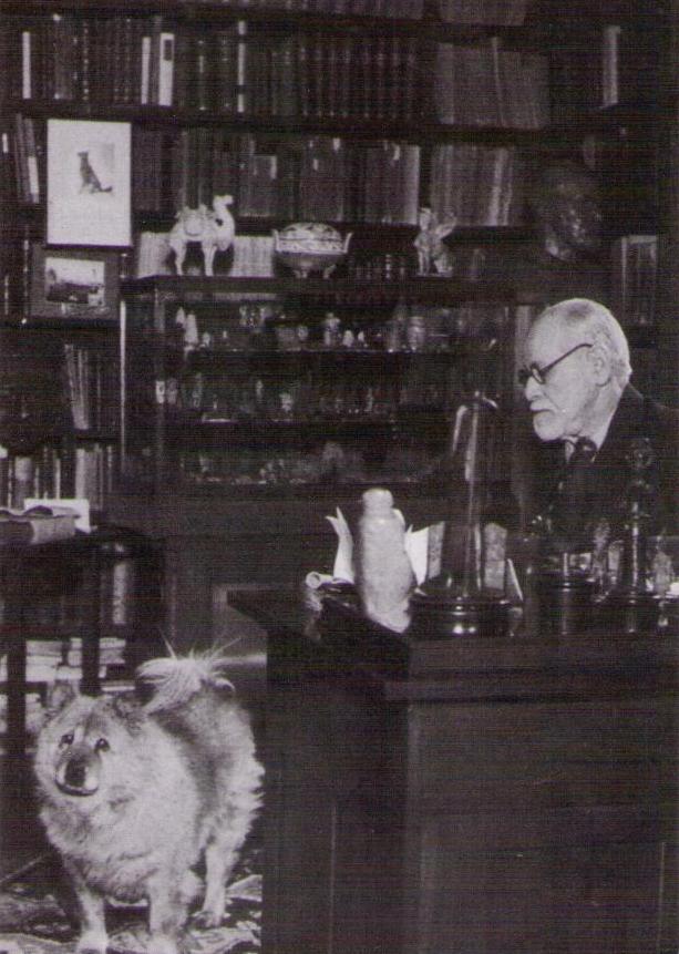 Sigmund Freud with Chow