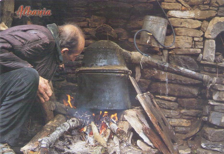 Permeti Highlands, The Distillation of Raki (Albania)