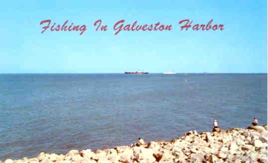 Fishing in Galveston Harbor (Texas)