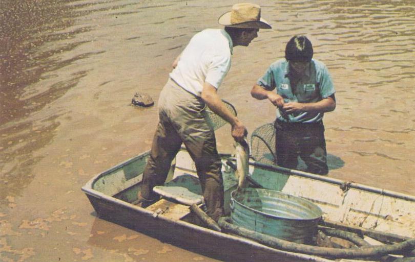 Jimmy Carter, fishing in Plains, Georgia (USA)