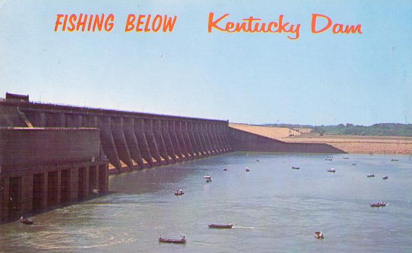 Lake City, Fishing Below Kentucky Dam (USA)