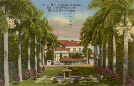 Hialeah Race Course, Widener Fountain (Florida, USA)