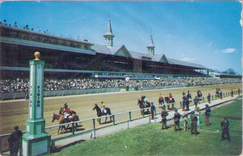 Louisville, Churchill Downs and famous spires (Kentucky, USA)