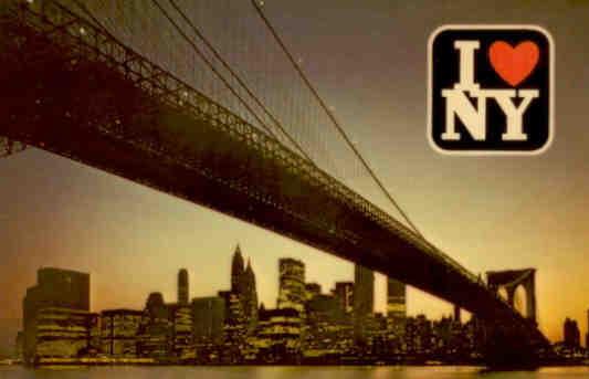 I (heart) NY, Brooklyn Bridge