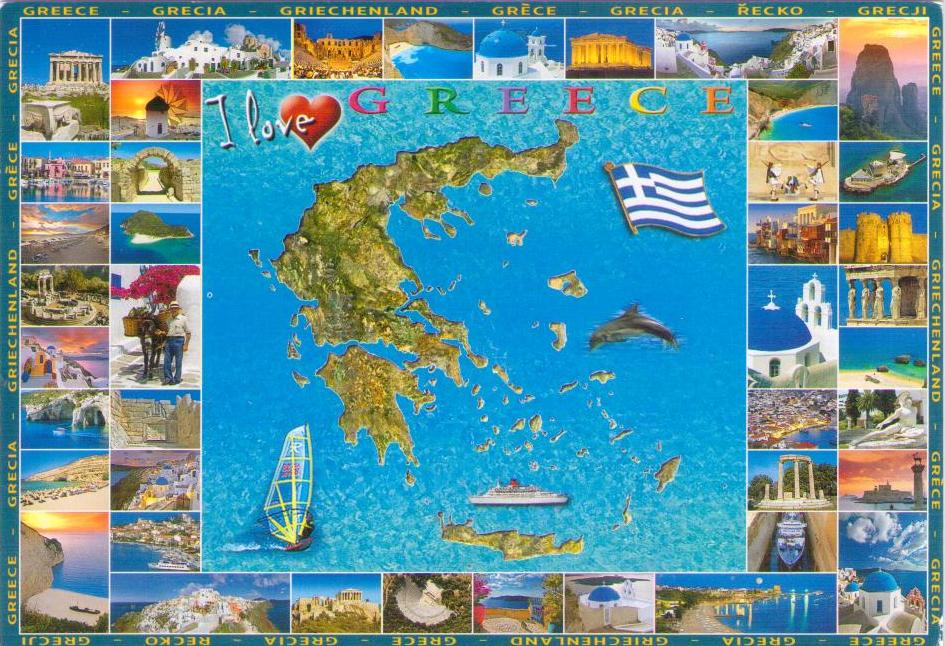 I (heart) Greece, map