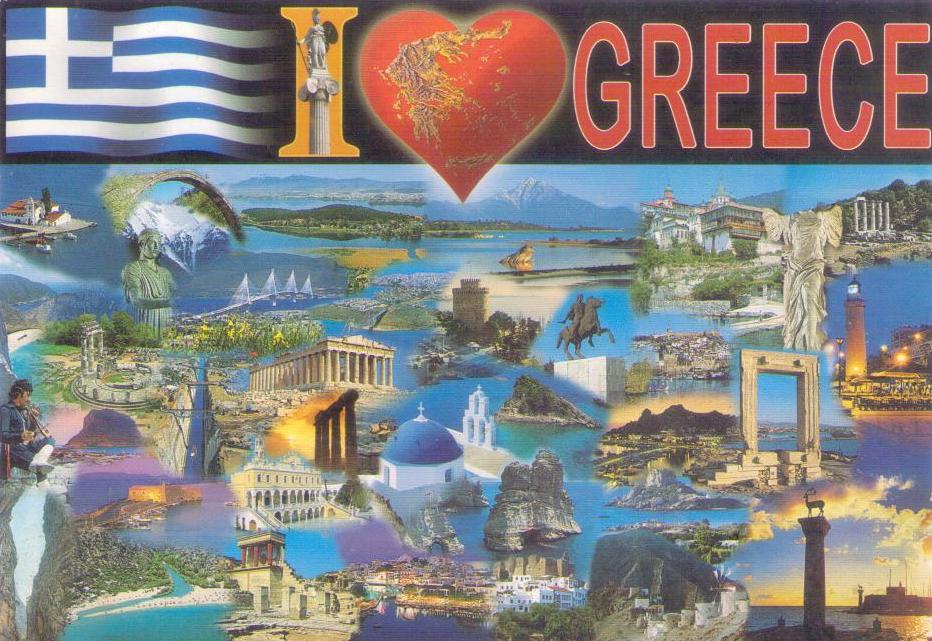 I (heart) Greece, multiple views