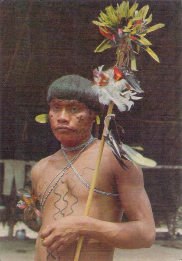 Rio Marauia, Indio do povo Uaika da tribo Mokarinxinobeteri (Brazil)