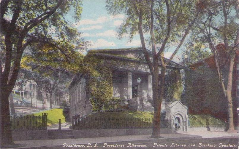 Providence, Atheneum.  Private Library and Drinking Fountain (Rhode Island, USA)