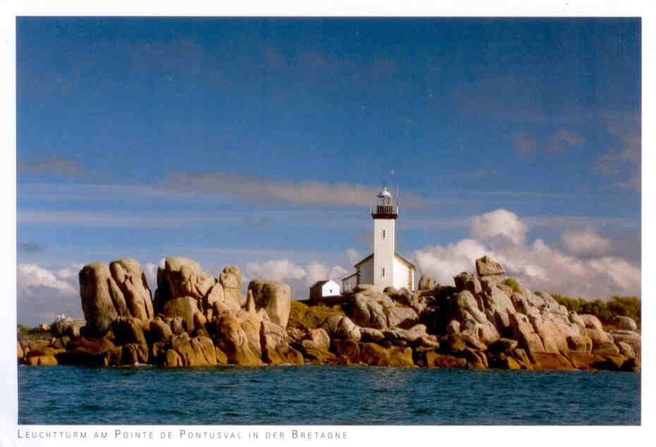 Lighthouse on Pointe du Pontusval, Brittany (France)