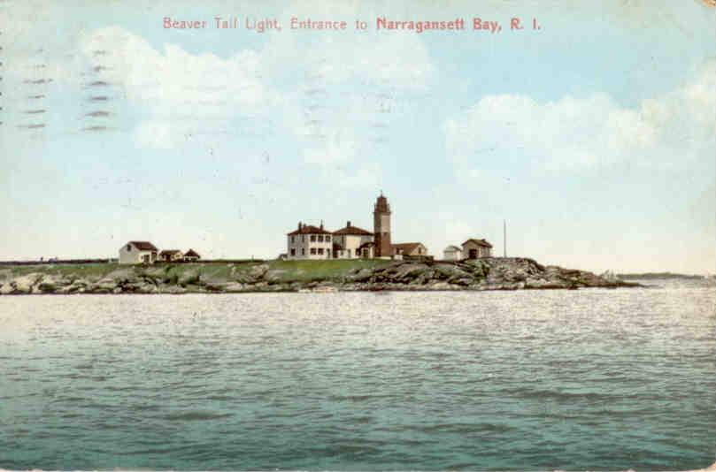 Beaver Tail Light, Entrance to Narragansett Bay (Rhode Island, USA)