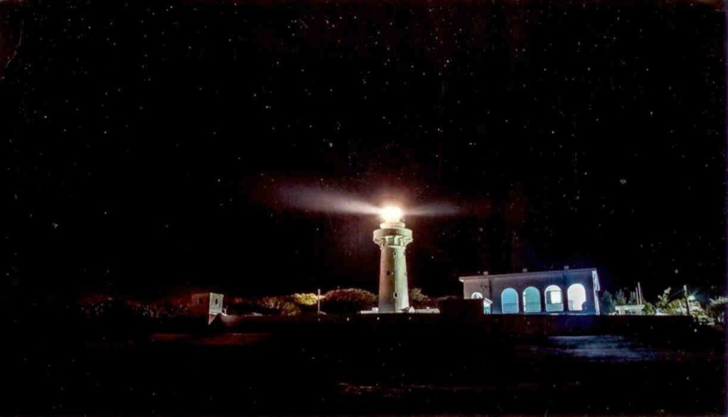 Kaohsiung, lighthouse at night (Taiwan)