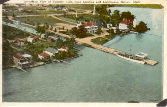 Detroit, Country Club, Boat Landing, and Lighthouse (Michigan)