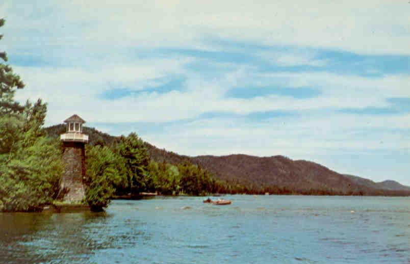 Fulton Chain, Fourth Lake, lighthouse (New York)