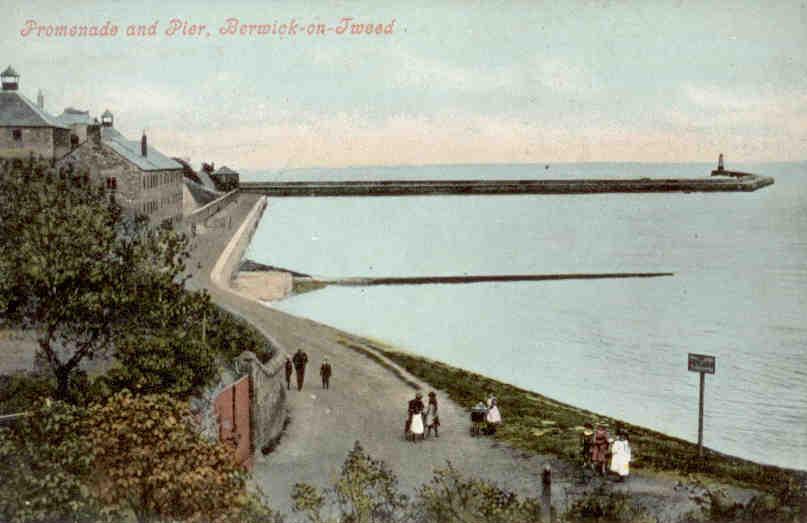 Northumberland, Berwick-on-Tweed, Promenade and Pier (England)