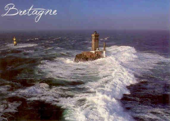 Bretagne, Storm over the Vieille Lighthouse (France)