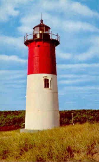 Nauset Light at Eastham, Mass., on Cape Cod