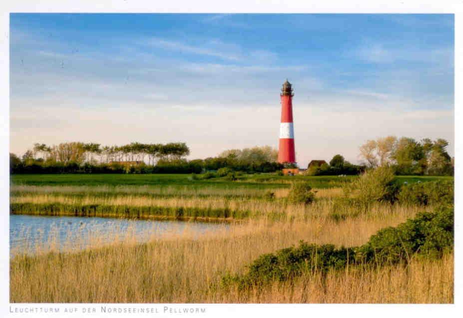 Lighthouse in the North Sea Island of Pellworm (Germany)