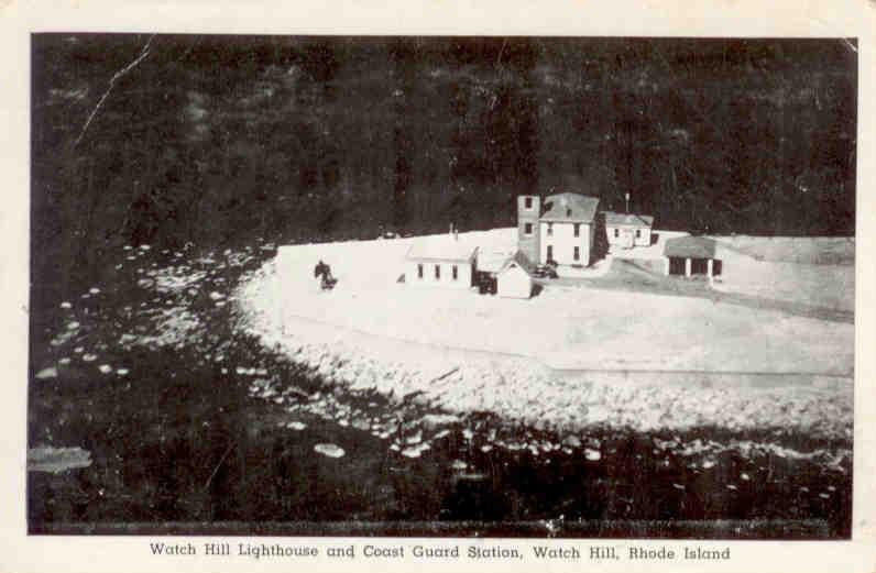 Watch Hill Lighthouse and Coast Guard Station (Rhode Island, USA)