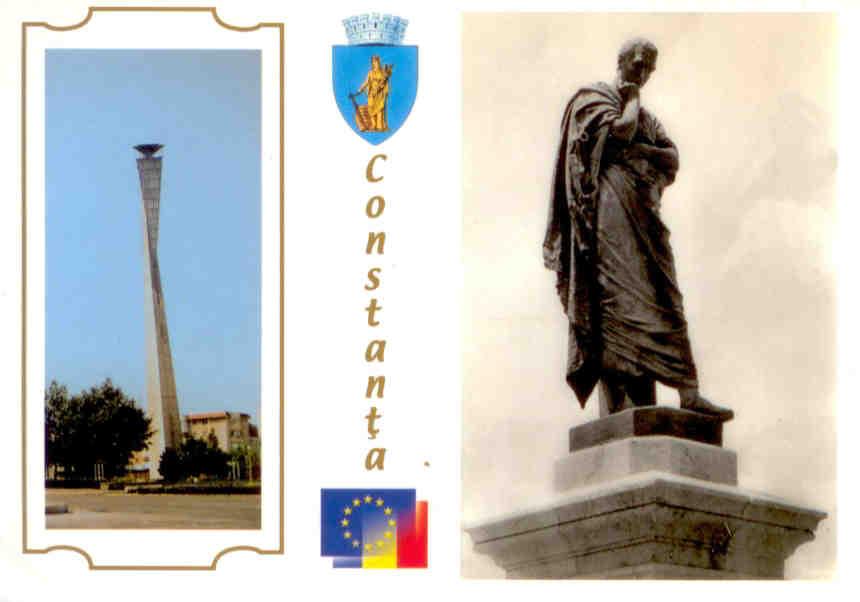 Constanta, lighthouse and statue (Romania)