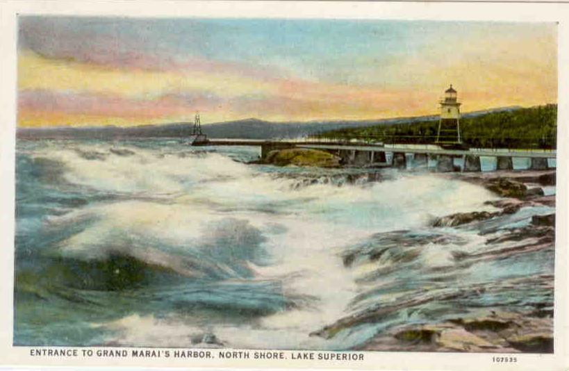 Entrance to Grand Marais Harbor (Minnesota)