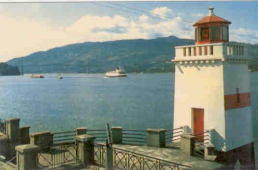 Vancouver, entrance to Vancouver Harbor and Lions Gate Bridge