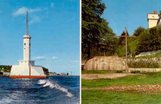 Mackinac Island, lighthouse and chapels (Michigan, USA)