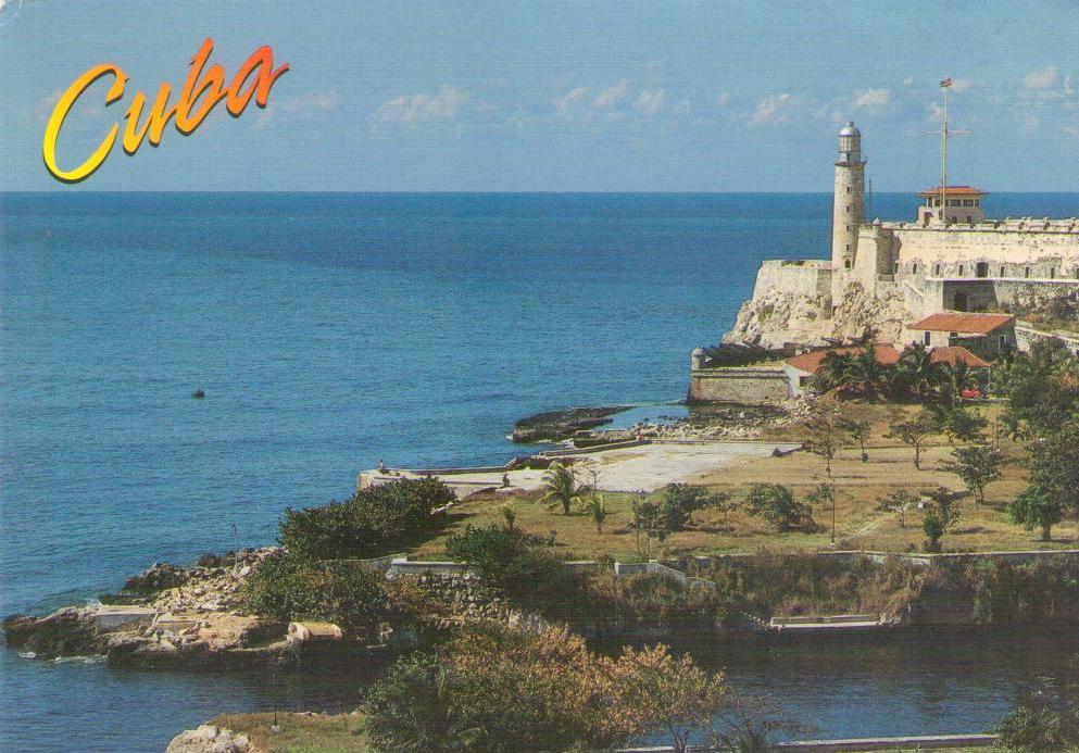 La Habana, Vista del Morro y entrada de la bahia (Cuba)
