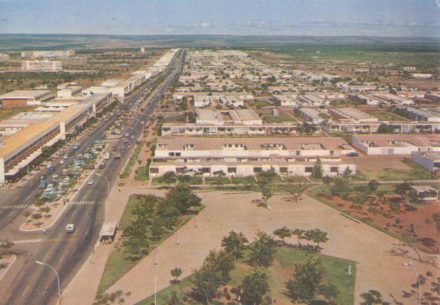 Brasilia – DF – Bird’s eye view of the Main Street (Brazil)