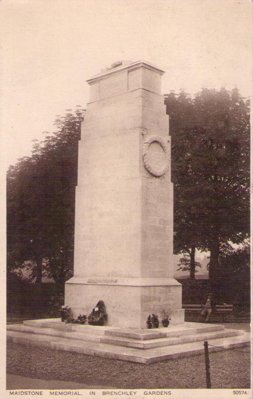 Maidstone Memorial in Brenchley Gardens (England)