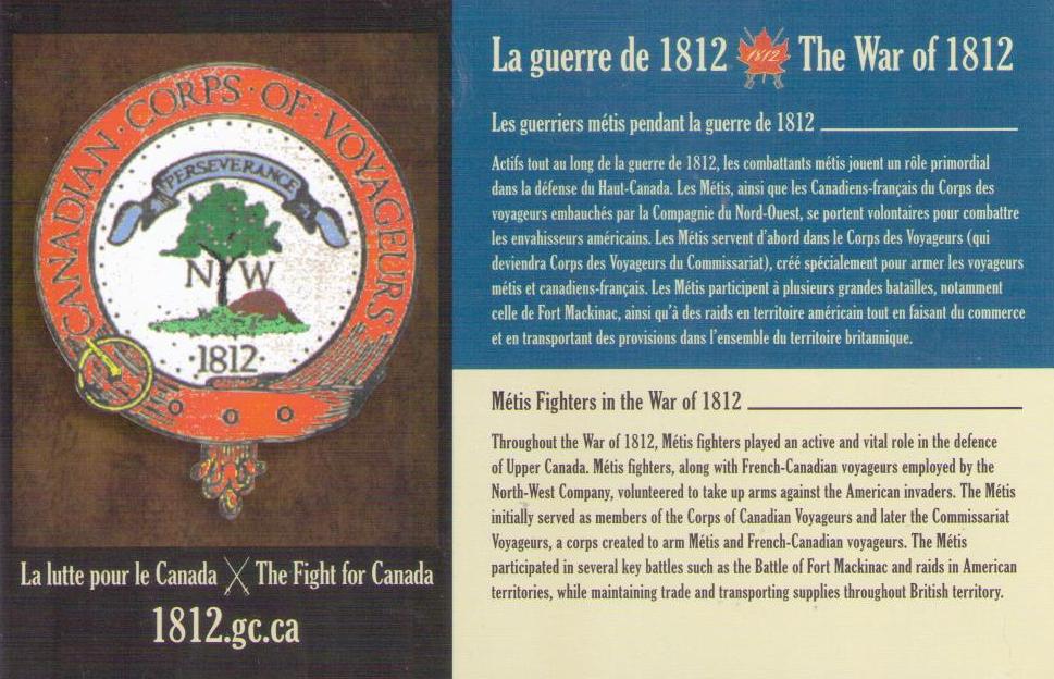 The War of 1812: Metis Fighters (Canada)