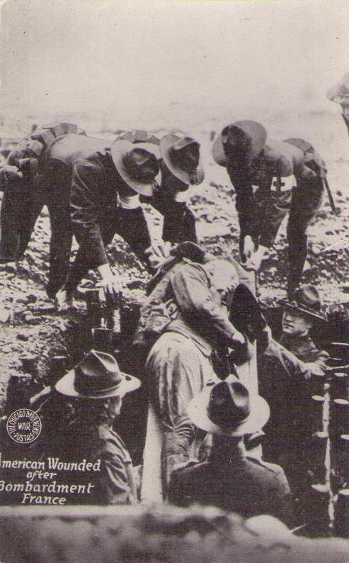 American Wounded after Bombardment – France