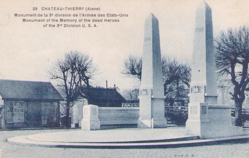 Chateau-Thierry (Aisne), Monument of the Memory of the dead Heroes of the 3rd Division U.S.A, (France)