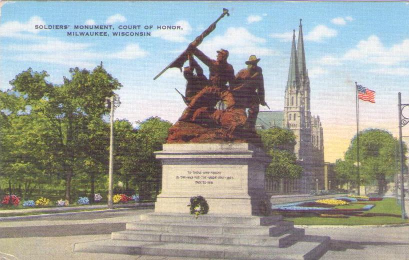 Milwaukee, Soldiers’ Monument, Court of Honor (Wisconsin, USA)