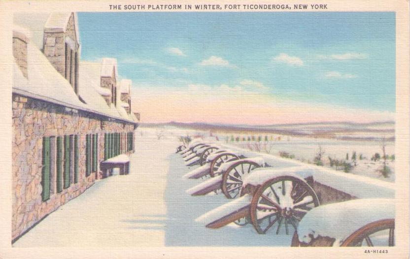 Fort Ticonderoga, The South Platform in Winter (New York, USA)