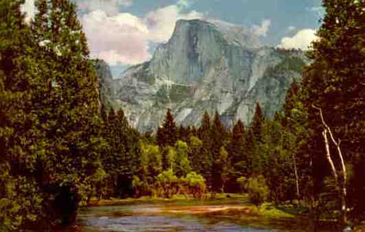 Yosemite National Park, Half Dome and Merced River (California)