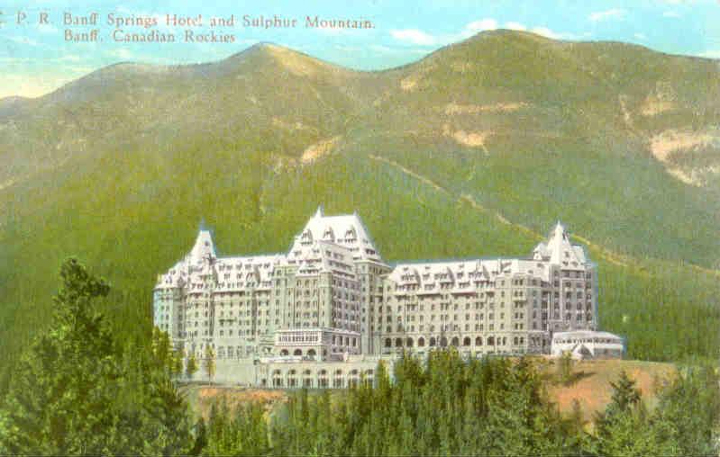 Sulphur Mountain and Banff Springs Hotel (Canada)