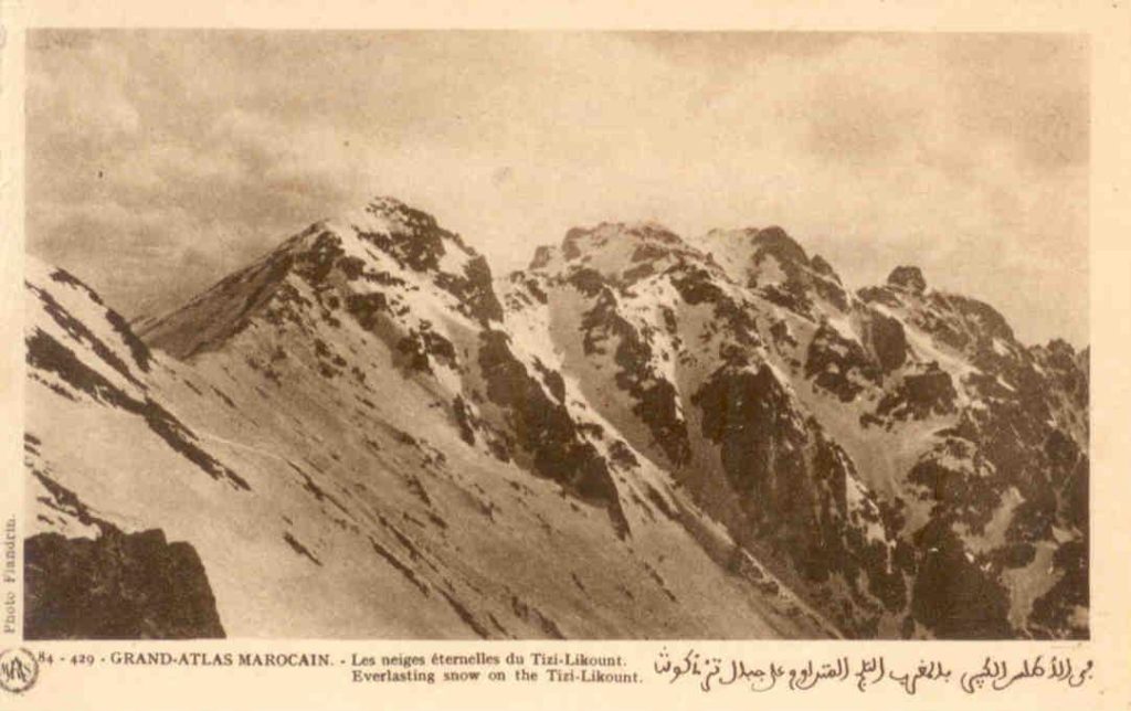 Grand-Atlas, Everlasting snow on the Tizi-Likount (Morocco)