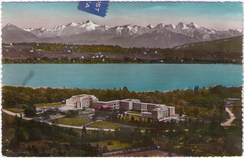 Geneve, O.N.U. et la Mt. Blanc (Switzerland)