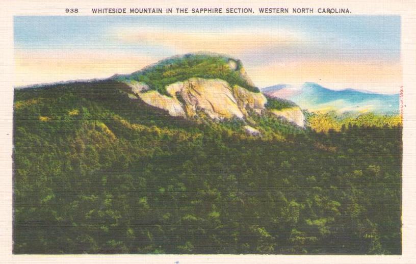 Whiteside Mountain in the Sapphire Section (North Carolina, USA)