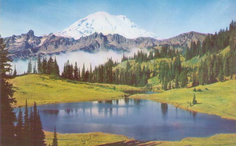 Mt. Rainier and Tipsoo Lake (Washington)