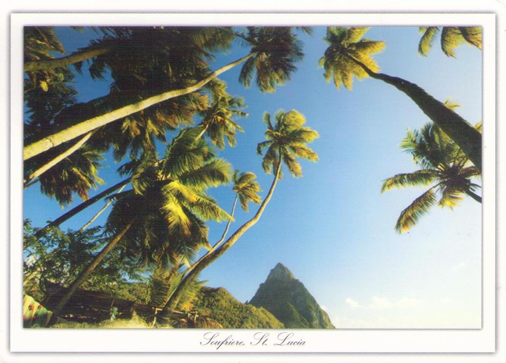 Soufriere, View of the Majestic Piton (St. Lucia)