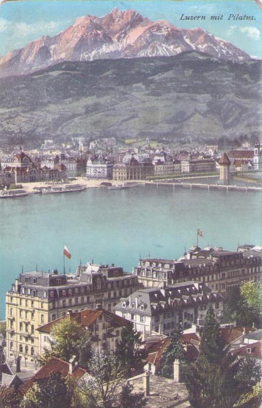 Luzern mit Pilatus (Switzerland)