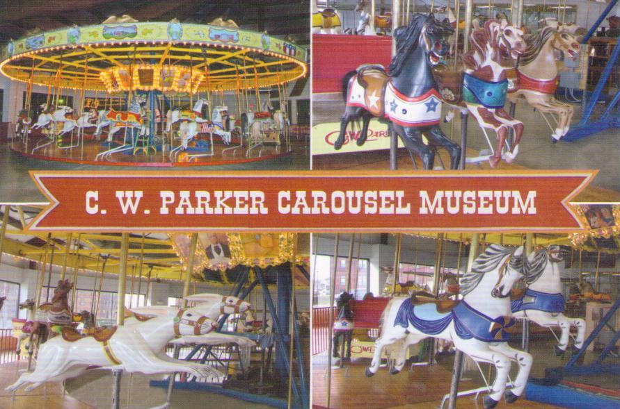 Leavenworth, C.W. Parker Carousel Museum, multiple view (Kansas, USA)