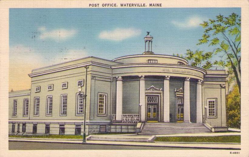 Post Office, Waterville (Maine, USA)